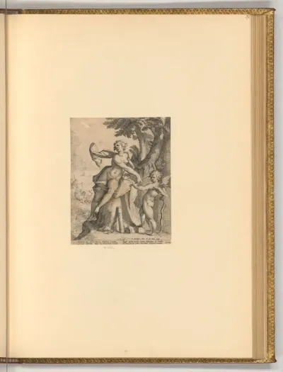 Venus befiehlt Amor den Pfeil auf Pluto zu zielen (Ovid, Metamorphosen)