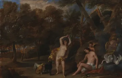 Venus begræder den døde Adonis