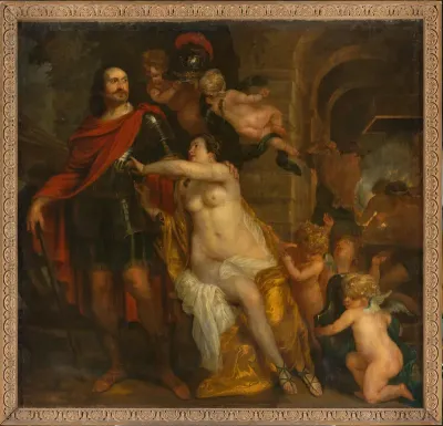 Venus bewapent een krijger, mogelijk Johan Maurits van Nassau-Siegen