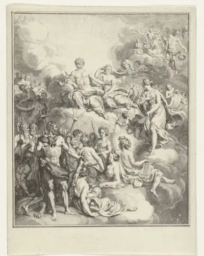 Venus bezoekt de vergadering der goden
