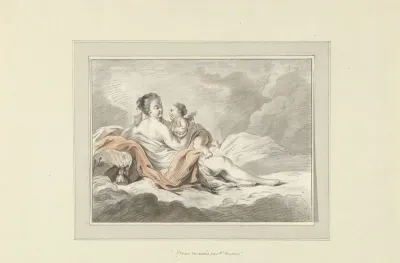 Vénus caressée par l'Amour