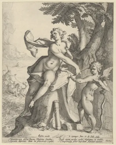 Venus Commanding Cupid to Shoot his Arrow at Pluto