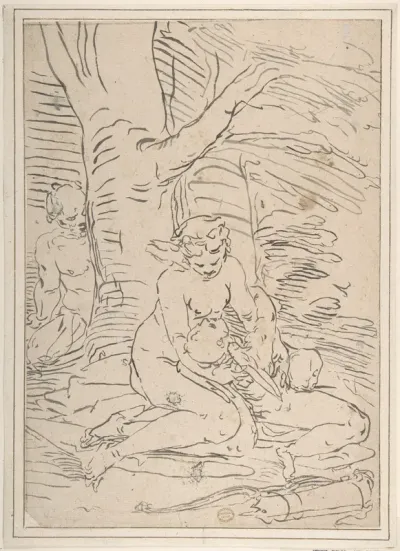Venus, Cupid and Satyr