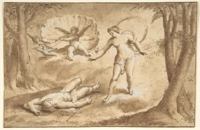 Venus Discovering the Death of Adonis