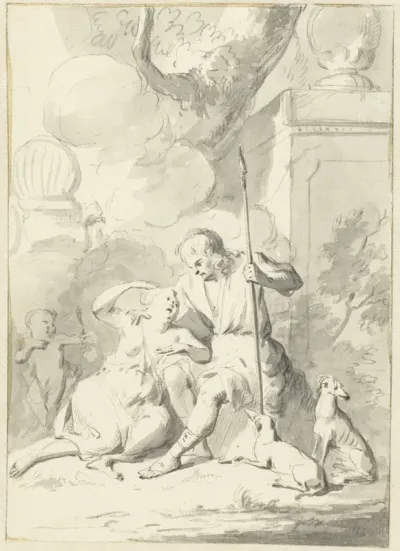 Venus en Adonis (?)