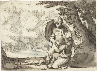 Venus en Adonis in gesprek