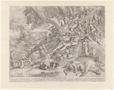 Venus en Adonis na de jacht