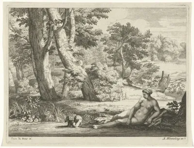 Venus en Amor bij het water
