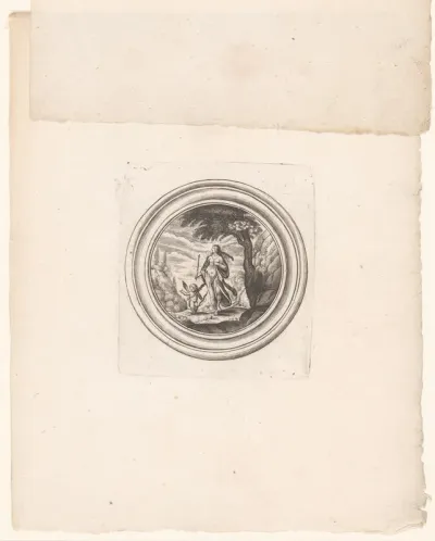 Venus en Amor in een landschap