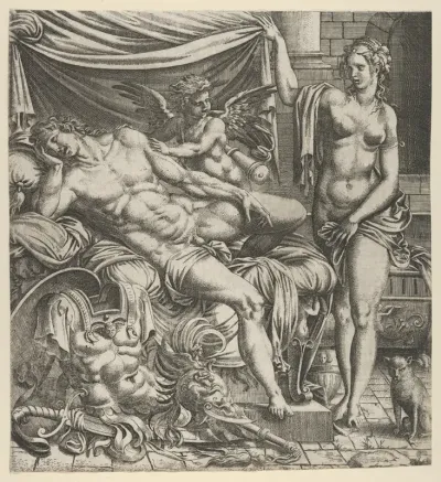 Venus Finding Mars Asleep