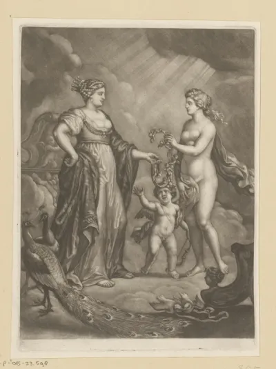 Venus geeft haar gordel aan Juno