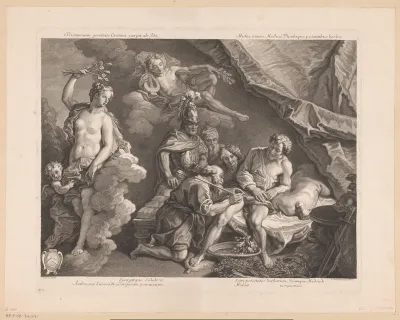 Venus helpt Aeneas te genezen
