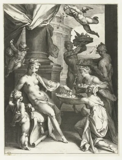 Venus Honored by Nymphs and a Faun