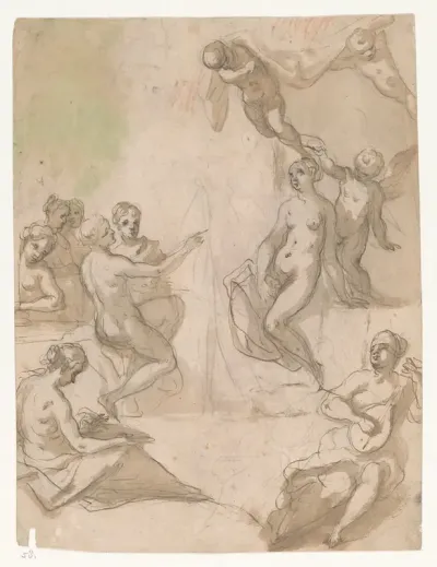 Venus laat haar portret schilderen