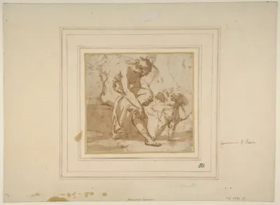 Venus Leaving the Bath, and Cupid