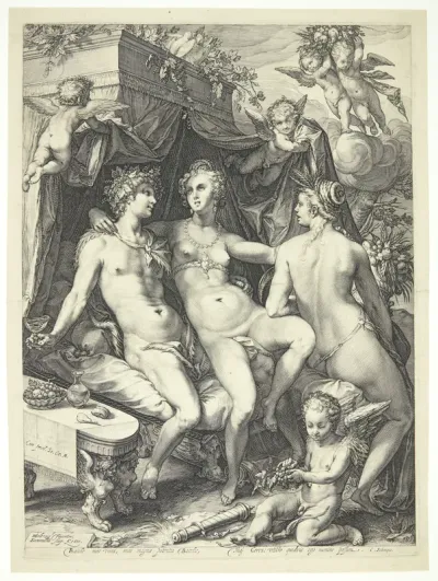 Venus mellem Bakkus og Ceres