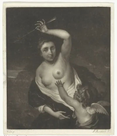 Venus ontneemt Cupido een pijl