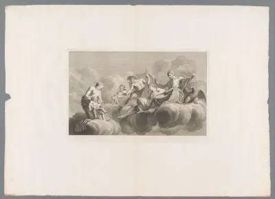 Venus presenteert Amor aan Jupiter