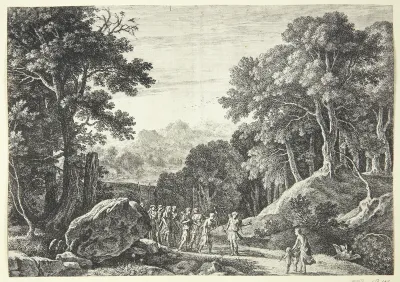 Venus tilbyder Diana at vælge mellem Amor og Adonis