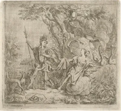 Venus tracht Adonis te weerhouden van de jacht