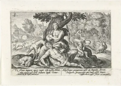 Venus treurt om Adonis