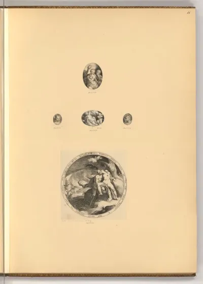 Venus und Cupido; Mars umarmt eine Nymphe; Diverse Darstellung