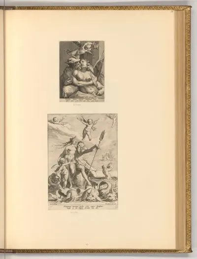 Venus und Merkur; Neptun, Amor und eine Nymphe