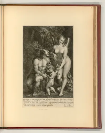 Venus und Merkur unterichten Amor
