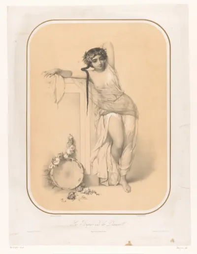 Venus voelt aan de pijlpunt van Cupido