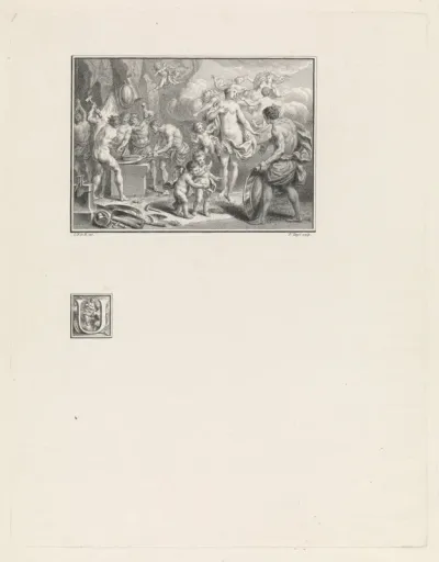 Venus vraagt Vulcanus om een wapenrusting voor Aeneas