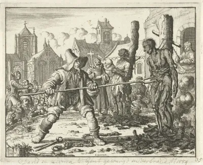 Verbrande lijken van David en Levina te Gent, 1554