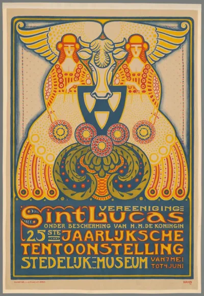 Vereeniging Sint Lucas onder bescherming van H.M. de Koningin. 25ste jaarlijksche tentoonstelling Stedelijk Museum van 7 Mei tot 4 Juni.