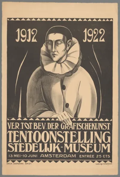 Vereniging tot bevordering der grafische kunst. Tentoonstelling. Stedelijk Museum 13 mei - 10 juni Amsterdam.