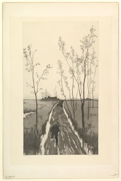 Verfolgung, from the series Radierte Skizzen