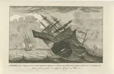 Vergaan van het schip de Unie, 1782