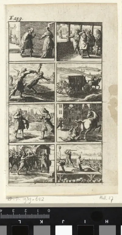 Verhaal met voorstellingen van moord en doodstraf (F. 259)