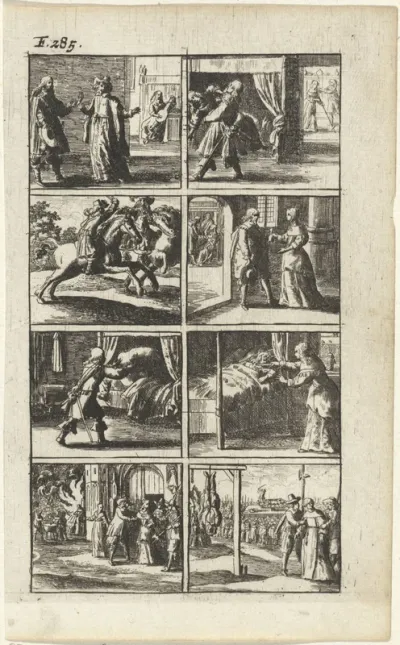 Verhaal met voorstellingen van moord en doodstraf (F. 285.)