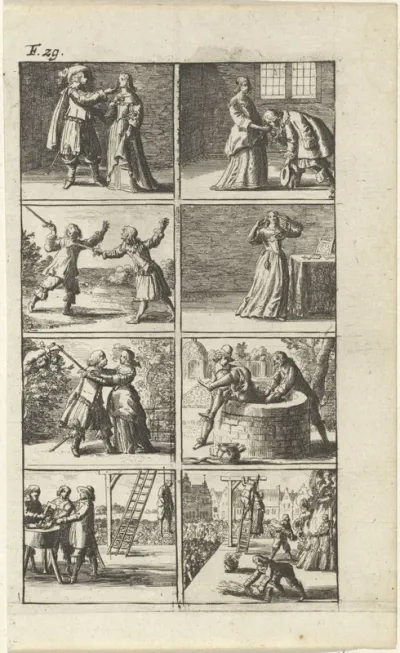 Verhaal met voorstellingen van moord en doodstraf (F. 29.)