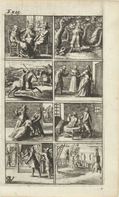Verhaal met voorstellingen van moord en doodstraf (F. 325.)