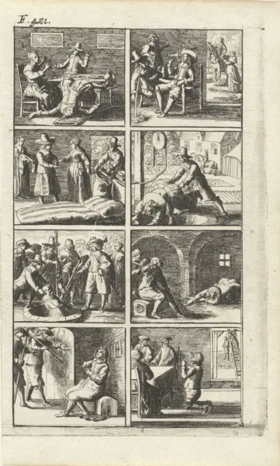 Verhaal met voorstellingen van moord en doodstraf (F. 421.)