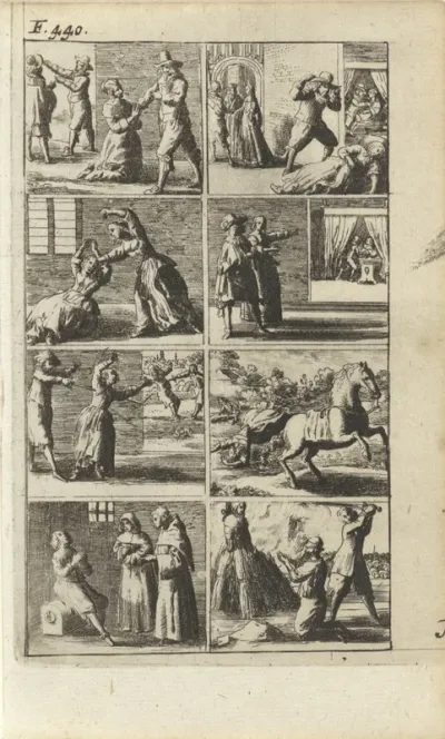 Verhaal met voorstellingen van moord en doodstraf (F. 440.)