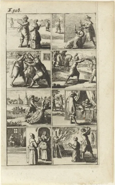 Verhaal met voorstellingen van moord en doodstraf (F. 508.)
