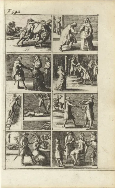 Verhaal met voorstellingen van moord en doodstraf (F. 542.)