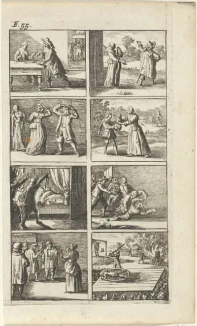 Verhaal met voorstellingen van moord en doodstraf (F. 55.)