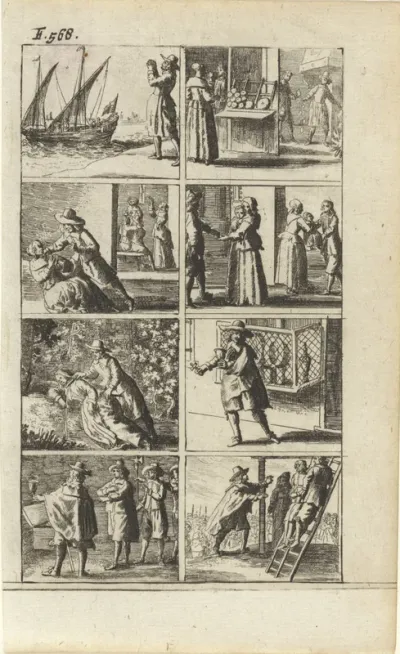 Verhaal met voorstellingen van moord en doodstraf (F. 568.)