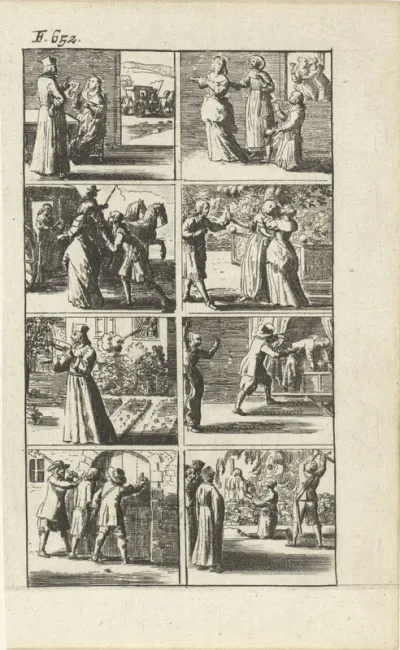 Verhaal met voorstellingen van moord en doodstraf (F. 652.)