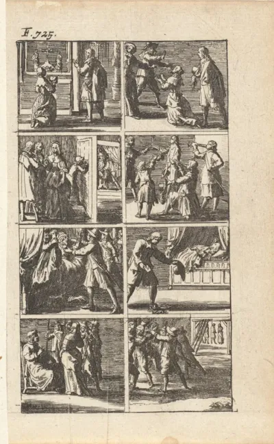Verhaal met voorstellingen van moord en doodstraf (F. 725.)