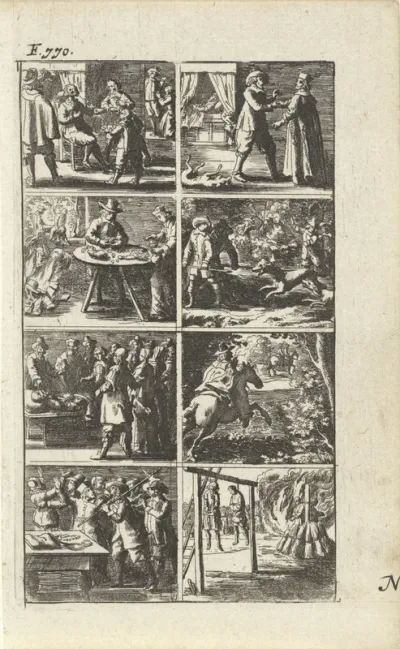 Verhaal met voorstellingen van moord en doodstraf (F. 770.)