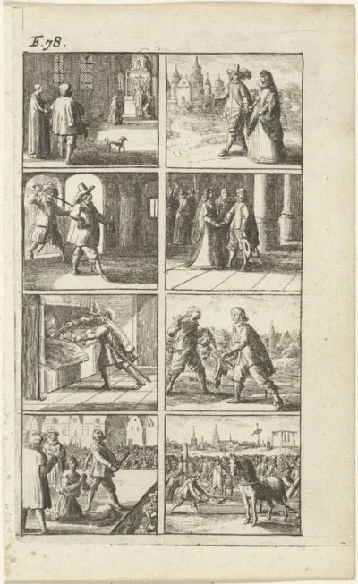 Verhaal met voorstellingen van moord en doodstraf (F. 78.)