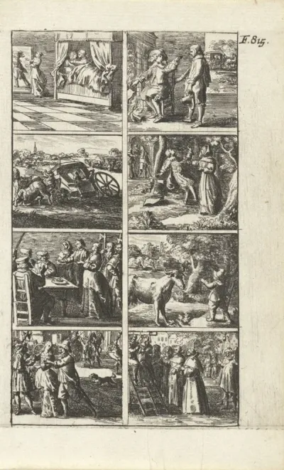 Verhaal met voorstellingen van moord en doodstraf (F. 815.)